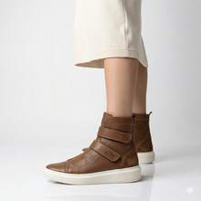 Women's Comfortable Leather Ankle Boot, Luxury Edition, Soft - 棕色 - 查看 2