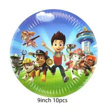 Paw Patrol 可爱卡通狗主题派对装饰，儿童生日派对用品 - 彩色 - 查看 5
