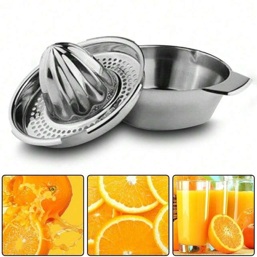 RKSUD Stainless Steel Lemon Orange Lime Juicer Manual Press Kitchen Tool - Multicolor - View 1