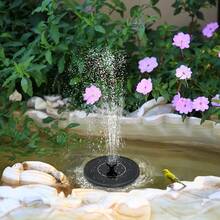 1 buah Air Mancur Bertenaga Surya, Pompa Air Mancur Bertenaga Surya untuk Tempat Mandi Burung, Pompa Air Mancur Terapung Portabel Mandiri Bertenaga Surya, Cocok untuk Taman, Kolam, Kolam Renang, dan Tempat Mandi Burung di Halaman Belakang, Pompa Minum Portabel Independen - Hitam - View 1