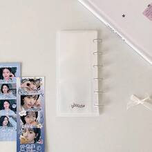 Korean-Style Mushroom Buckle Four-Frame Photo Album For Students, Fan Photo Album, Long Strip Storage Album For Girls 2026 Upgraded, Ideal Mother's Day Gift For Her/Him, Premium Quality & Durable - Tập đựng thẻ 2 khe / gồm 10 trang bên trong - Xem 8