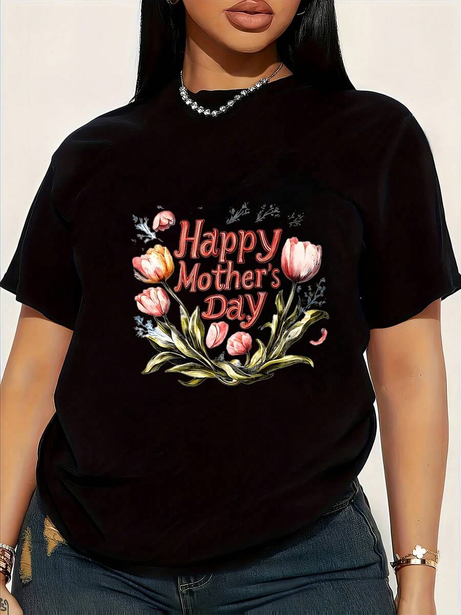 Camisetas de hombre y mujer para un cuello de tripulación cómodo y suave Feliz Día de la Madre - Entrega local disponible