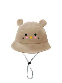 1pc Toddler Cute Cat Bucket Hat, With Adjustable Chin Strap Sun Hat, Unisex Kids Casual Beach Hat, Suitable For Outdoor Daily Use - Multicolor - View 16