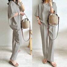 Women Two-Piece Outfits - Grå - Visa 2