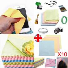 10pcs Cleaning Cloth Glasses Screen Sunglasses Phone Lens Microfibre Spectacles - one-size - View 3