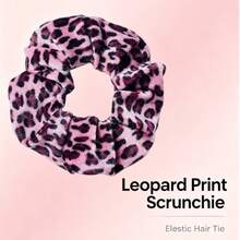1 pieza Coletero de poliéster con estampado de leopardo, adecuado para todas las estaciones - Rosa - Ver 2