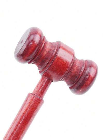1pc Wooden Judge Gavel, Gavel Model, Durable And Fall-Proof, Wooden Handicrafts, Suitable For Moot Court, Family Games, Birthday Gifts