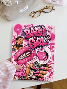 1 chiếc ốp bảo vệ máy tính bảng thiết kế graffiti đường phố retro màu hồng, tương thích với iPad 10.2 inch 2021/2020 thế hệ 10/9/8, (A16) 11 inch thế hệ 11 2025, tương thích với Samsung Galaxy Tab A8 10.5 inch 2022, ốp bảo vệ máy tính bảng có khe cắm bút cảm ứng, hỗ trợ chức năng tự động tắt/mở màn hình. - Nhiều màu - Xem 3