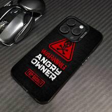 Advertencia SCP Dueño enojado Negro Rojo.funda de teléfono Fundas compatibles con ,Apple,VIVO,OPPO,,, y Honor.Fabricadas en silicona TPU,ofrecen protección contra golpes y caídas. - Negro - Ver 3
