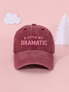 1pc Unisex Solid Color Versatile Printed Breathable Baseball Cap, Vintage Distressed Dad Hat, Suitable For Daily Wear, Sports, Hiking, Etc. - R - View 11