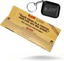 RAW Classic King Size Slim Rolling Paper - 6 Pack - 32 Leaves Per Pack = 192 Leaves - 顏色A - 查看 2