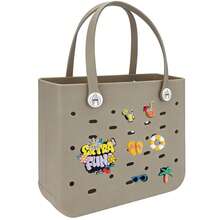 CSjihua 2026 New Extra Large Capacity Multi-Size EVA Beach Bag, Rubber Tote Bag, Travel Bag - Easy To Store, Easy To Clean, Sturdy And Durable | Perfect For Shopping, Travel, Parties And Outdoor Activities | Great For The Beach, Holiday Trips, Or As A New Year's Gift For Family - 彩色 - 查看 59