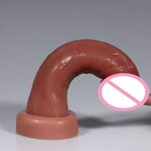 Dildo hai lớp bằng silicon lỏng, đầu to, mềm mại, mô phỏng dương vật thật, dụng cụ thủ dâm, massage tuyến tiền liệt, kích thích điểm G, giãn nở hậu môn, đồ chơi tình dục người lớn. - Một cỡ - Xem 6