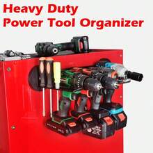 Power Organizers And Storage Garage Drill Drivers Shelves Magnetic Mount 4 Slots, Heavy Duty Magnetic Racks And Shelving Utility Storage Holder Garage Warehouse - Magnetic Power Tool Organizer 4 Slots X1 - View 3