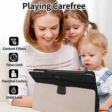 7吋兒童平板電腦，64GB儲存空間與4GB RAM，Android 13.0作業系統，1280X800 IPS解析度，附家長控制、教育應用程式、雙鏡頭相機及防震保護殼 - 彩色 - 查看 7