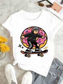 Women T-Shirts - White - View 2