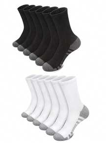 6/12/18/30pairs Of Men's Seasonal Sports Socks, Sports Running Socks, Breathable And Comfortable, Easy To Match With Mid Length Socks - Multicolor - View 16