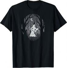 T-shirt unisexe pour adultes Mimikyu, type fantôme fée, sombre et effrayant, forêt. T-shirt pour hommes, vêtements pour hommes, Y2K, hauts pour femmes, style vintage, mode streetwear, design cool, idéal pour les jeux, le style festival, doux et léger, coton doux, porter au quotidien. - Noir - Voir 6