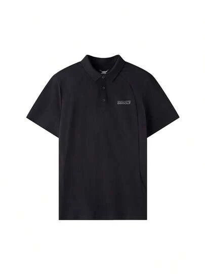 Skechers Áo Polo Nam, Áo Polo Tay Ngắn Dệt Kim, Nhẹ, Thoải Mái, Đơn Giản, Thường Ngày, Áo Polo, P226M202-03K8