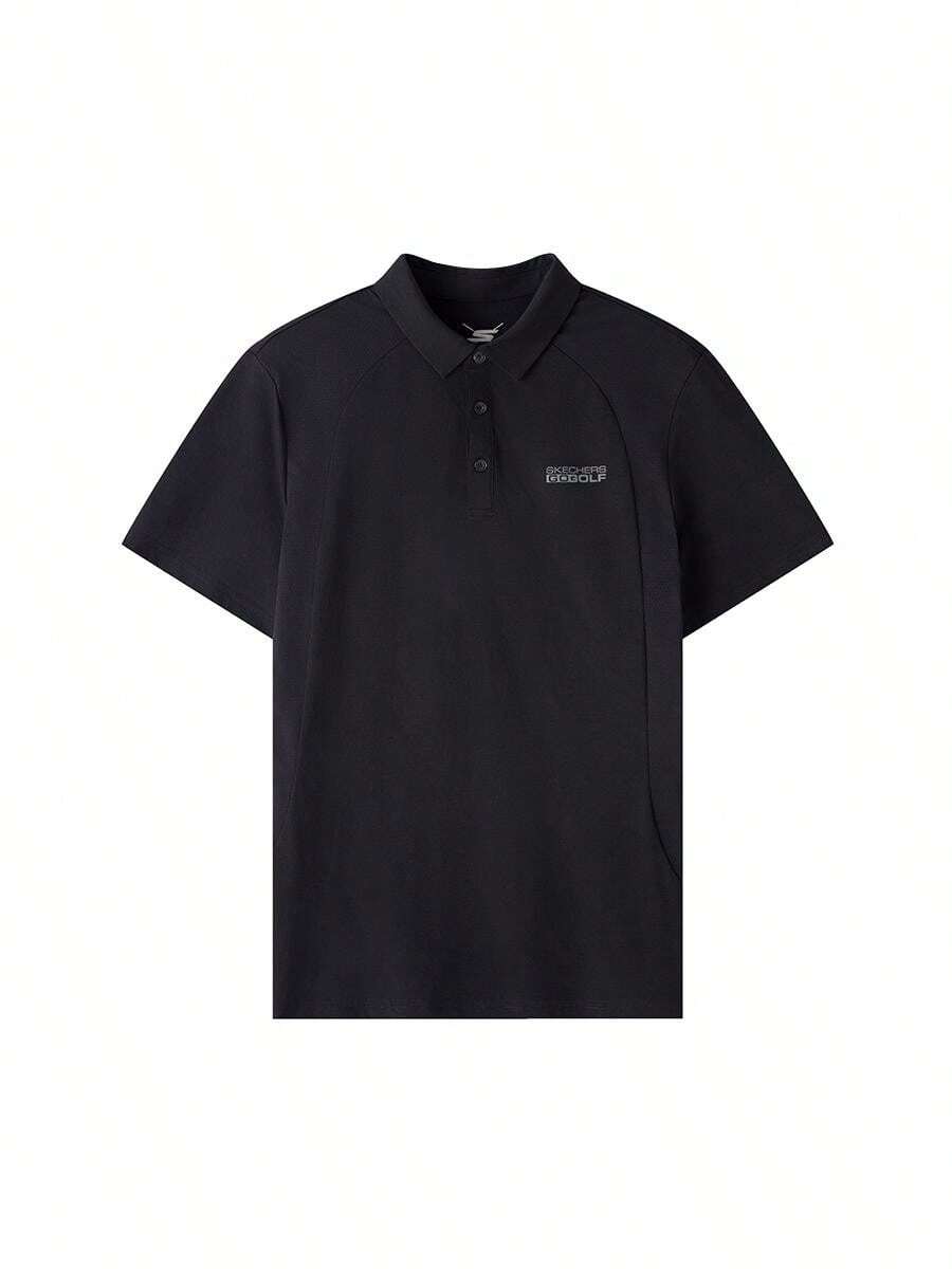 Skechers 男裝POLO衫 男士針織短袖POLO衫 輕便舒爽日常簡約休閒POLO短袖 P226M202-03K8 - P226M202-03K8 - 查看 1