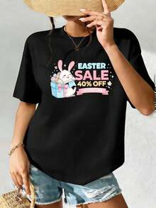 Dam-T-shirts - Svart - Visa 2