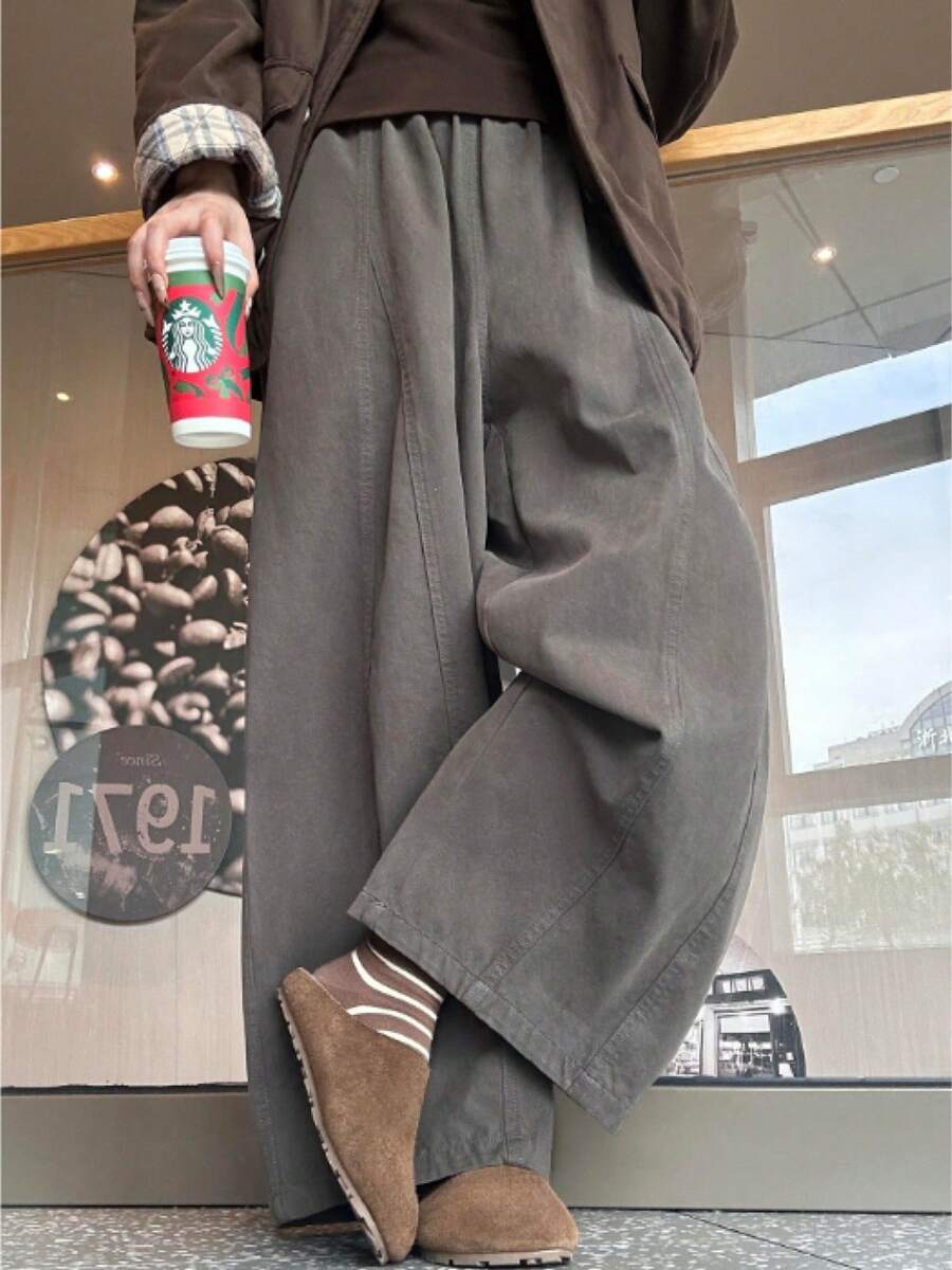 Women Pants - Grey - View 1