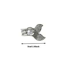 2pcs Women's Cute Ocean Faux Pearl Fish Tail Alloy Alligator Clip, Bangs Side Hair Clip, Suitable For Beach Vacation, Daily Outings, Hairstyle Accessories, Bohemian Elegant - Multicolor - View 3