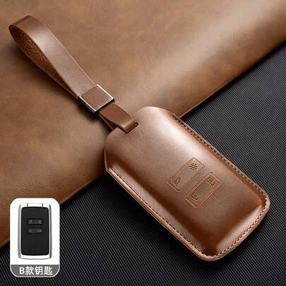 Funda de cuero para llavero para Renault Koleos Kadjar Talisman Espace Scenic Arkana Dacia Sandero Llave remota del coche