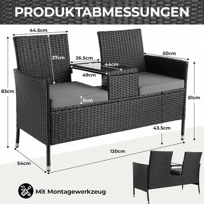Utomhusbord och stolsset