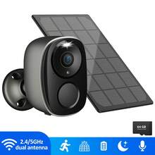 Solar Security Cameras Wireless Outdoor, Battery Powered 3K 4MP Wifi Cameras For Home Surveillance, PIR/AI Motion Detection, Waterproof, Color Night Vision, 2-Way Audio, Cloud/SD Storage - Black - View 10