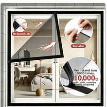 The Encrypted High-Transparency Mesh Fabric Features Fine Holes That Effectively Repel Mosquitoes While Allowing Natural Light To Pass Through, Ensuring The Room Remains Bright And Airy Without Feeling Oppressive. - Screen Windows - View 90