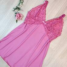 Women Nightgowns & Sleepshirts - 粉色 - 查看 5