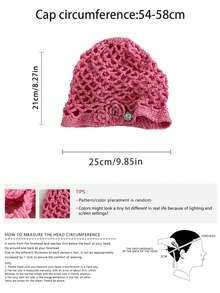 1 chiếc mũ beret lưới rỗng móc thủ công kiểu Pháp họa tiết hoa hồng, khăn trùm đầu thẩm mỹ cho nữ mùa xuân/hè, thích hợp chụp ảnh du lịch, mũ len dệt kim rỗng họa tiết hoa, thoáng khí, phù hợp cho mùa hè, du lịch, chụp ảnh, đi biển, lễ hội. - Hoa hồng nhãn bạc B - Xem 4