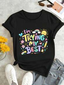 Women T-Shirts - Black - View 1