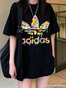 Dam-T-shirts - Svart - Visa 6