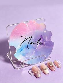 Acrylic Manicure Photography Backdrop, Reusable Decorative Prop For Shooting, UV Resistant - Multicolor - View 3