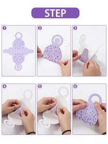 Lot de 12 boîtes à dragées violettes en forme de sac à main, idéales pour les fêtes K-pop (mariage, enterrement de vie de jeune fille, bébé douche, révélation du sexe du bébé, anniversaire), les fêtes d'anniversaire sur le thème des groupes féminins K-pop. - K-POP - Voir 9