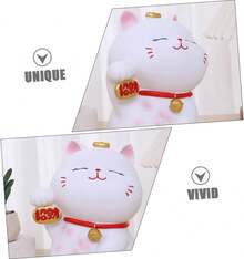 Hucha de Gato Fortuna Irrompible 1 Pieza, Alcancía para Ahorrar Monedas, Maceta Decorativa de Ahorro para Hogar y Oficina, Obsequio para Año y Apertura de Negocio - 1 - Ver 7