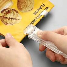 1 Set Stapleless Paper Fastener With 8 Extra Clips, Solid Metal For Tight Binding. Hole-Free To Keep Papers Undamaged, Reusable And Portable, Great For Office, Home And Study File Sorting - Sets - View 9