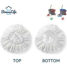 BonusLife 2-Pack Mop Head For O-Ceda EasyWrin Spin Mop Refill 1-Tank System Only Easy Cleaning Microfiber Replacement - 1 - Xem 6
