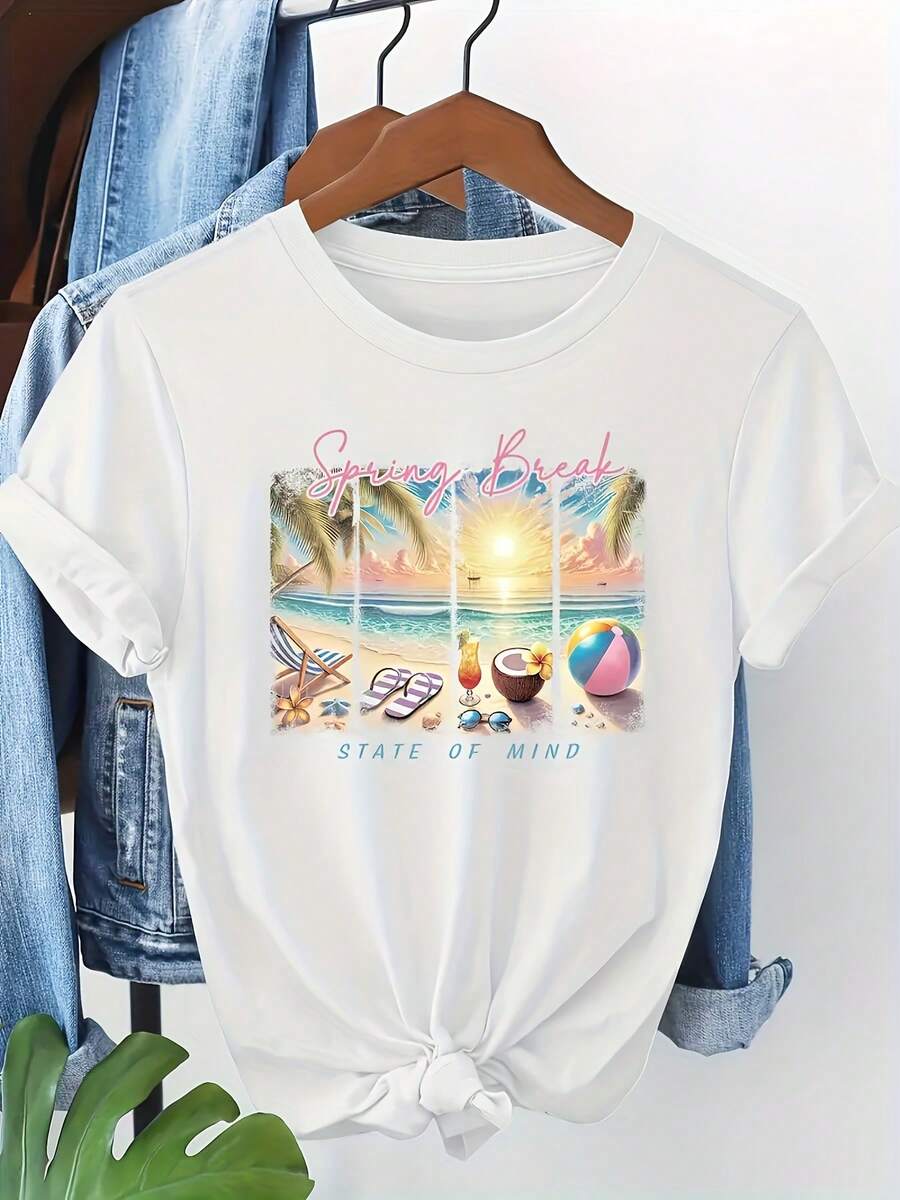 Women T-Shirts - White - View 1
