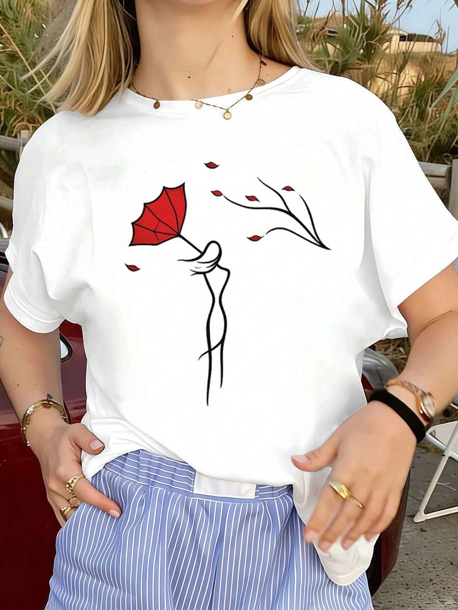 Women T-Shirts - White - View 1