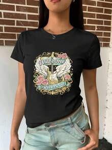 Women T-Shirts - Black - View 2