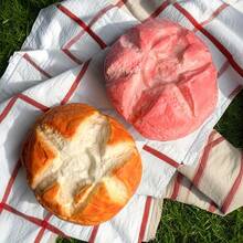 Soft Bread Squishy Toy, Slow Rising Simulation Food Dessert Decor, Thermoplastic Polyurethane Material, Milk Scented, Mixed Color, 1 Piece, Dog Chew Toy - Màu vàng - Xem 2