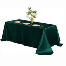 60 X 102 Inch Satin Tablecloth, Rectangular Satin Tablecloth, Shiny Silk Tablecloth, Smooth Table Decor, Suitable For Wedding Party Events - Multicolor - View 13