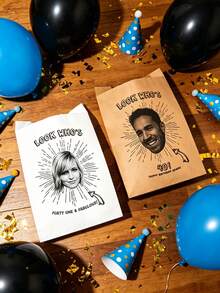 5pcs/10pcs/15pcs/20pcs Face-On Personalized Birthday Gifts: Customized Leather Party Bags, Personalized Birthday Creative Gifts, Party Activities, Candy Bags, Gifts For Her And Him Upon Graduation, Bridesmaid Gift Bags, Best Friend Gifts, Customized Baking Storage Bags, Travel Essentials, Travel Accessories, Cruise Essentials, Customized Gift Bags - Multicolor - View 10