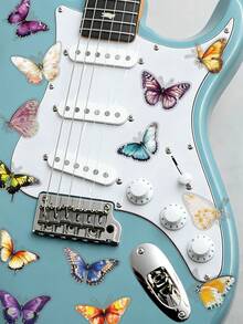 50pcs Exquisite Butterfly Stickers, Aesthetic Graffiti Stickers, DIY Notebook, Luggage, Diary, Stationery, Refrigerator, Gift For Women - Multicolor - View 7