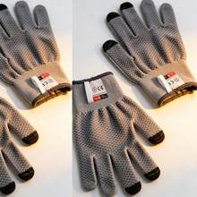 5-Level Cut Resistant Touchscreen Gloves, Pineapple Pattern Full Finger Cut Resistant Gloves, Outdoor Camping Protective Equipment - Multicolor - View 7