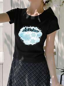 Women T-Shirts - Black - View 2