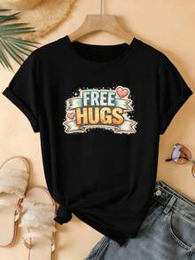 Women T-Shirts - Black - View 2